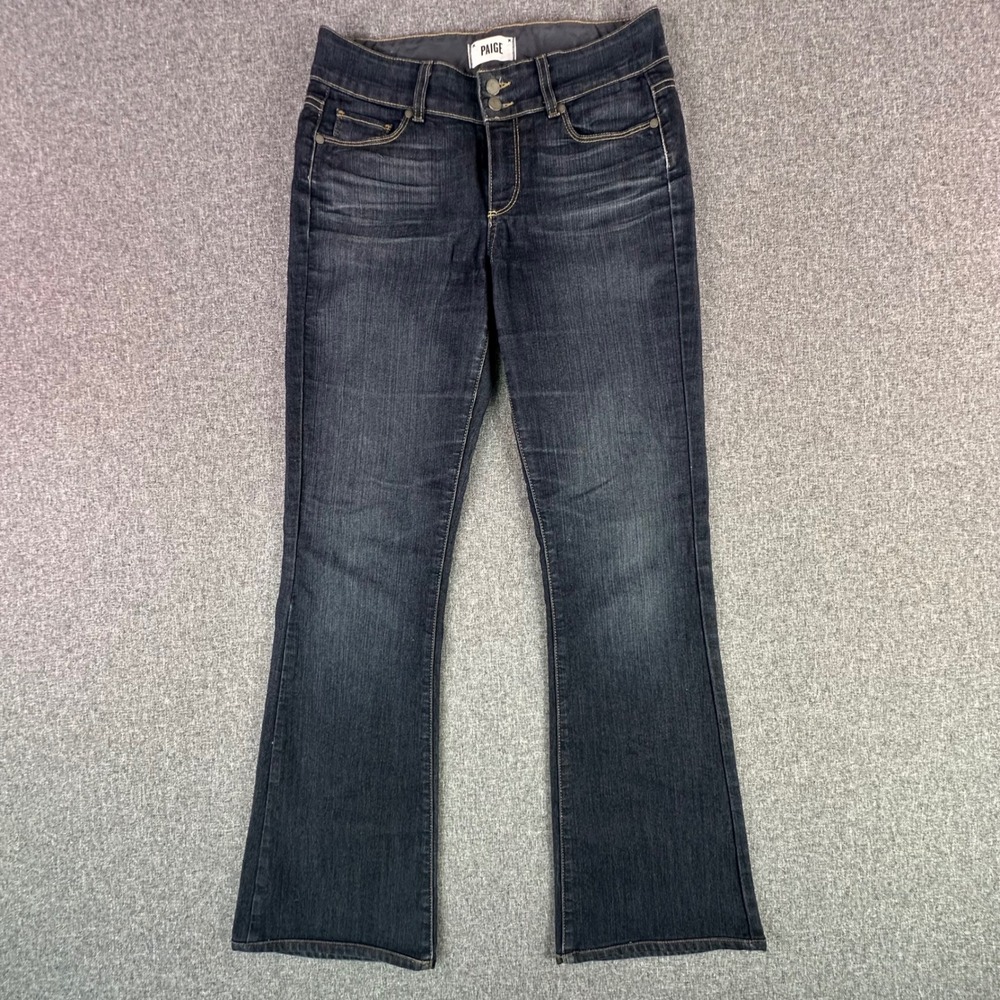 Paige Jeans Womens 28 Hidden Hills Stream Blue Bootcut Stretch USA Made